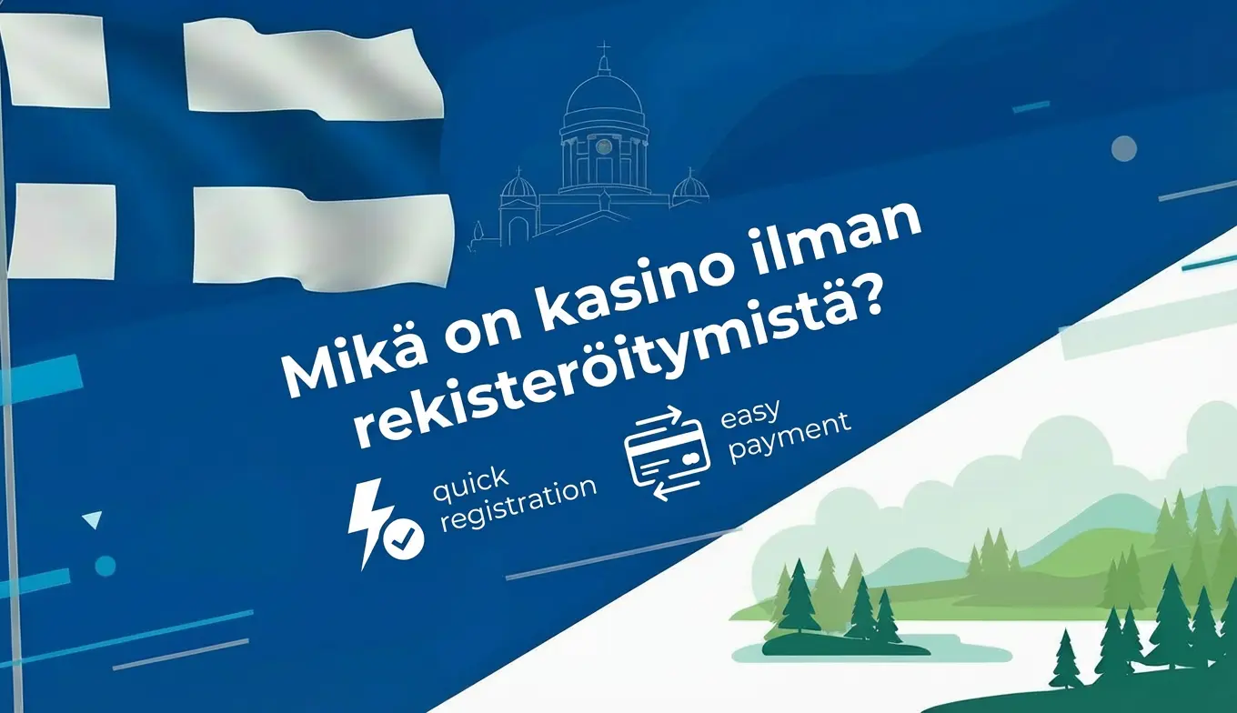 Kasino ilman rekisteröitymistä Suomessa pankkitunnuksilla